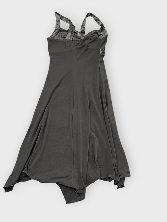 back view, Trixie Black Top Dress, vintage Y2K second hand piece