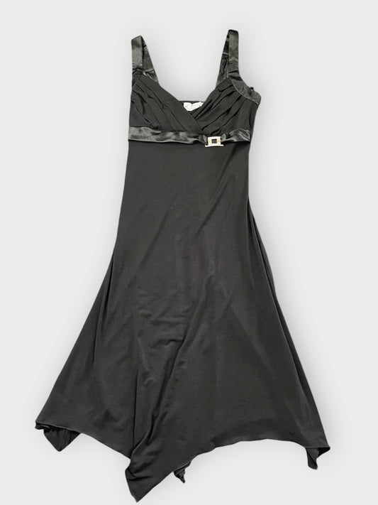 front view, Trixie Black Top Dress, vintage Y2K second hand piece
