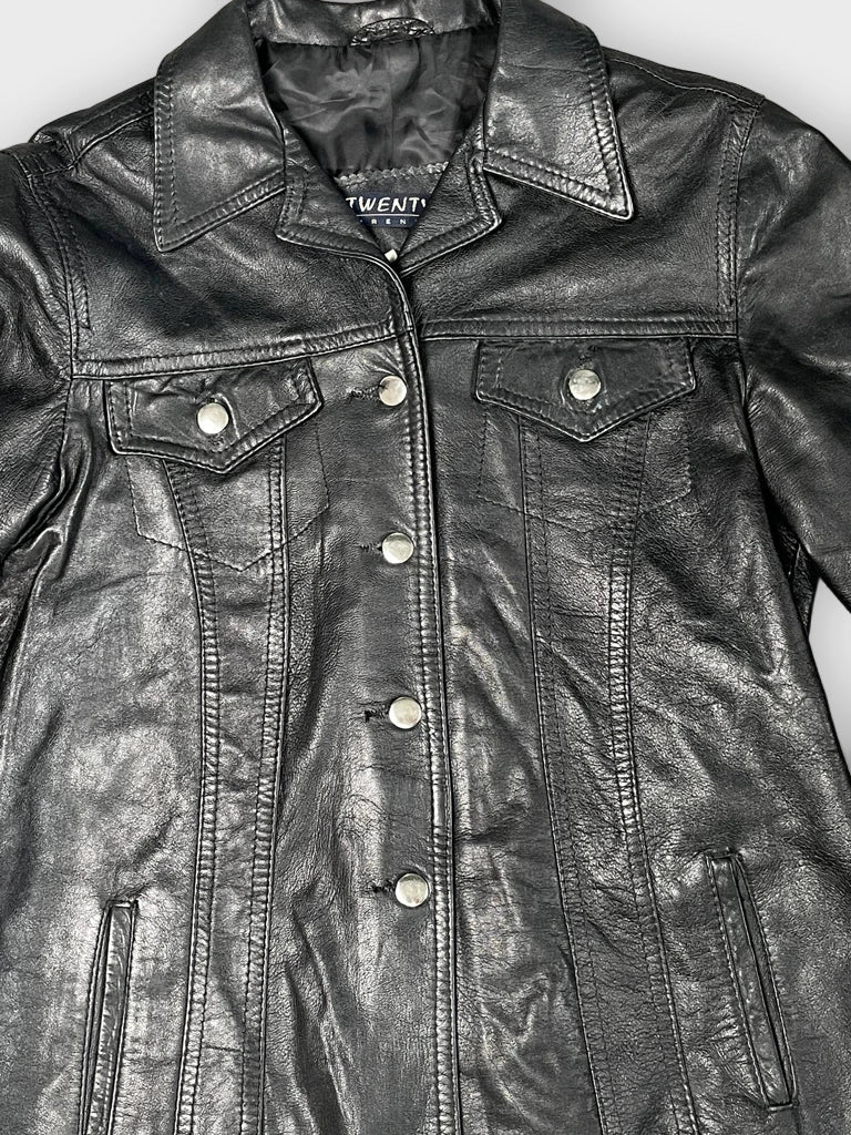 detail view, Twenty Firenze Leather Jacket, vintage Y2K second hand piece, image 4