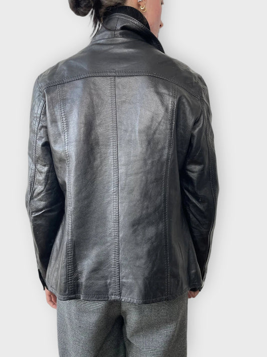 back view, Twenty Firenze Leather Jacket, vintage Y2K second hand piece