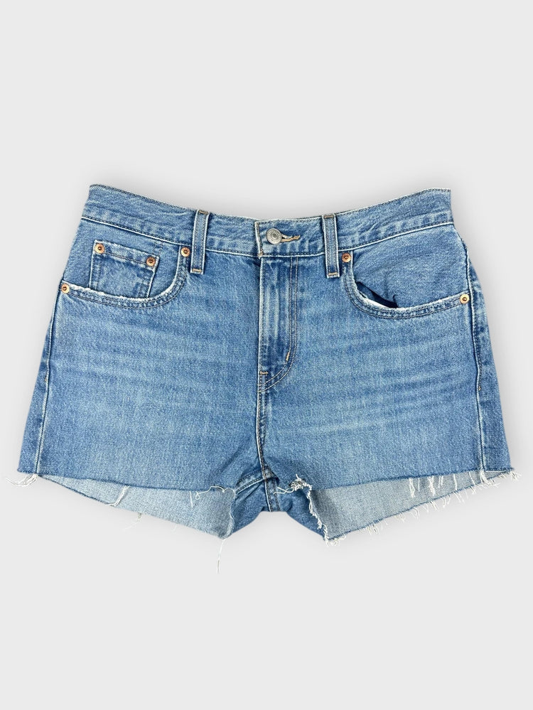 Vintage Light Blue Denim Mini Shorts (W30 / L)