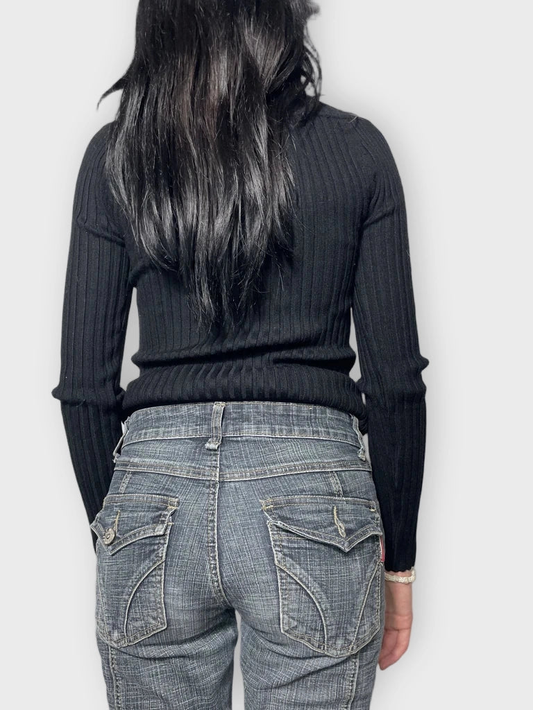 back view, Love by Design V-Neck Jumper, vintage Y2K second hand piece