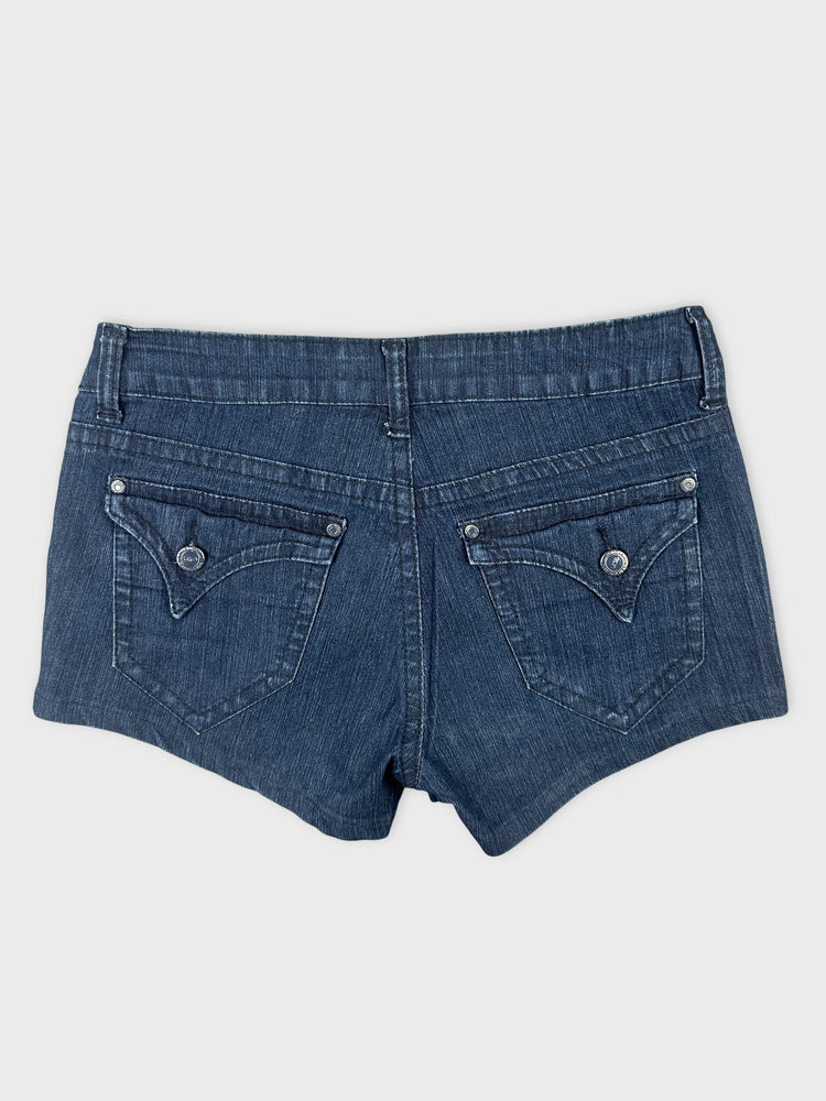Dark Denim Shorts with Chic Cut (W30 / L)