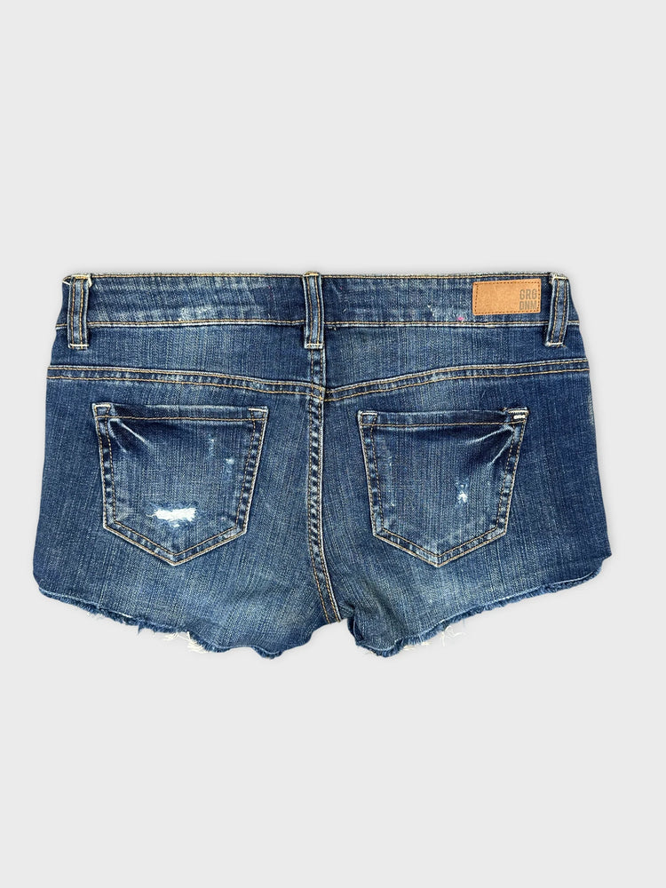 Chic Blue Distressed Denim Shorts (W31 / L)