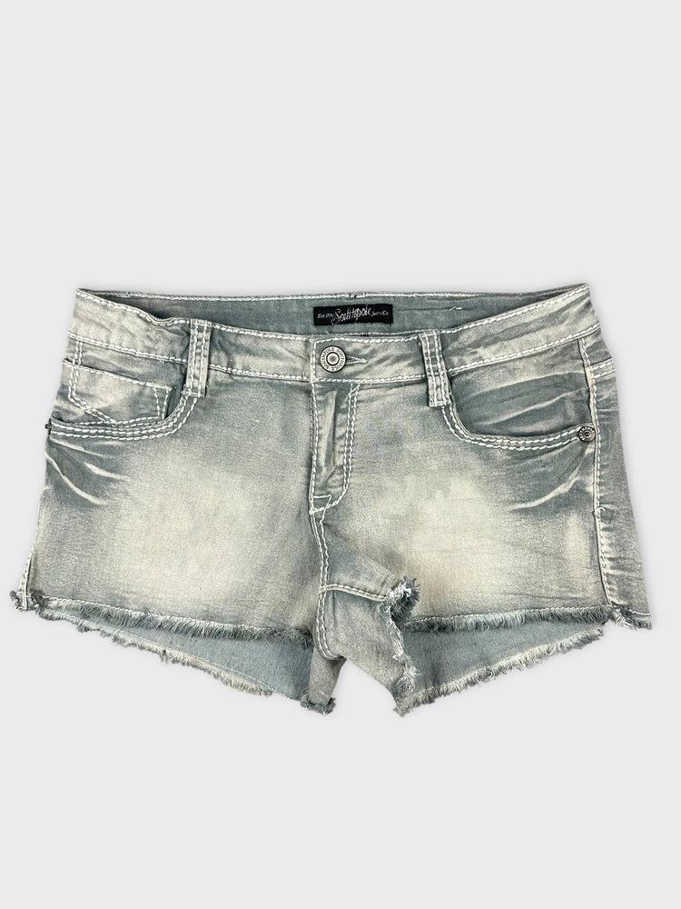 Distressed Denim Shorts with Frayed Hem (W31 / L)