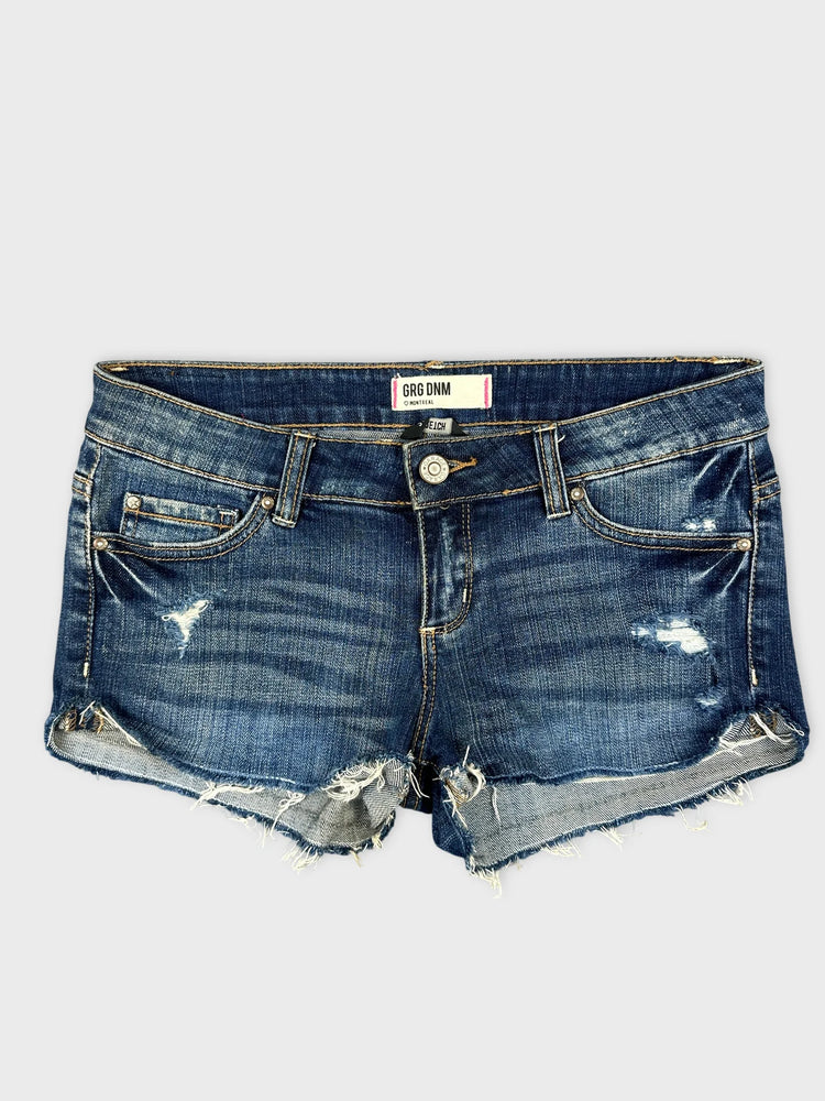 Chic Blue Distressed Denim Shorts (W31 / L)