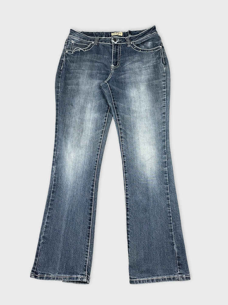 Denim Flare Jeans with Vintage Vibe (W31 / L)