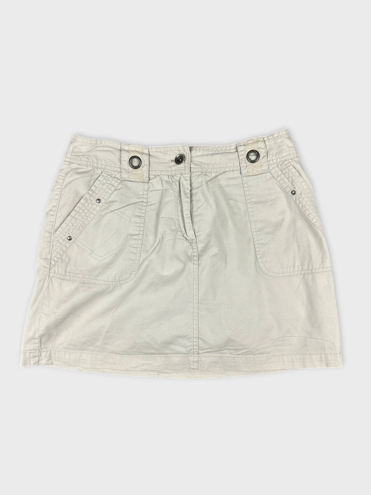 Chic Mini Skirt with Utility Pockets (S)
