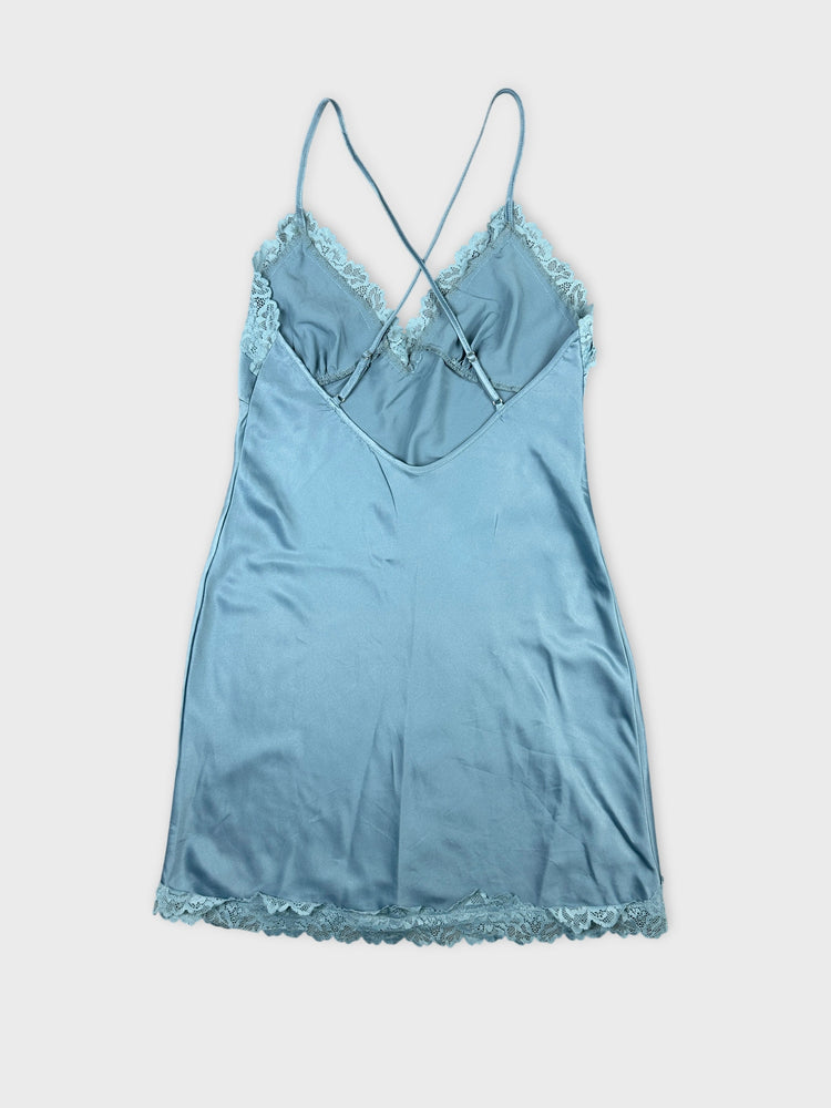 Silk Camisole with Lace Trim (S)